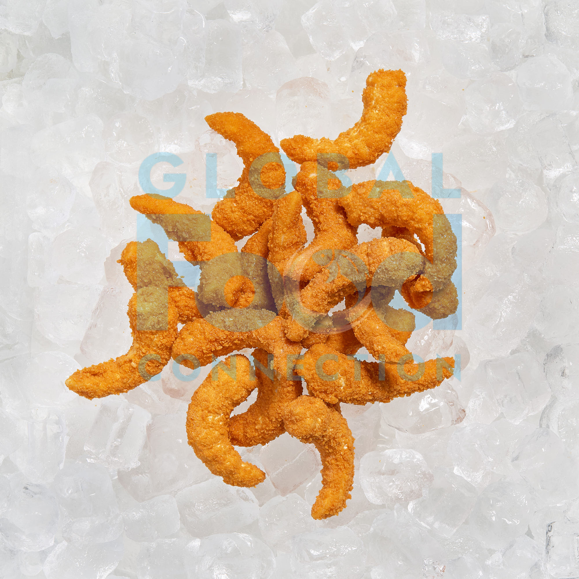 Breaded surimi shrimps